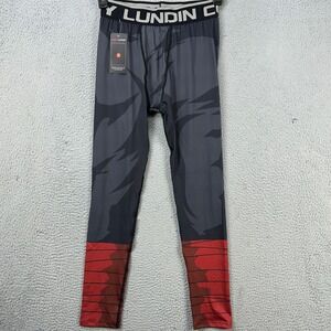 Cody Lundin Leggings Compression Mens XL Black Gray Rock Lee Elastic Waist NEW